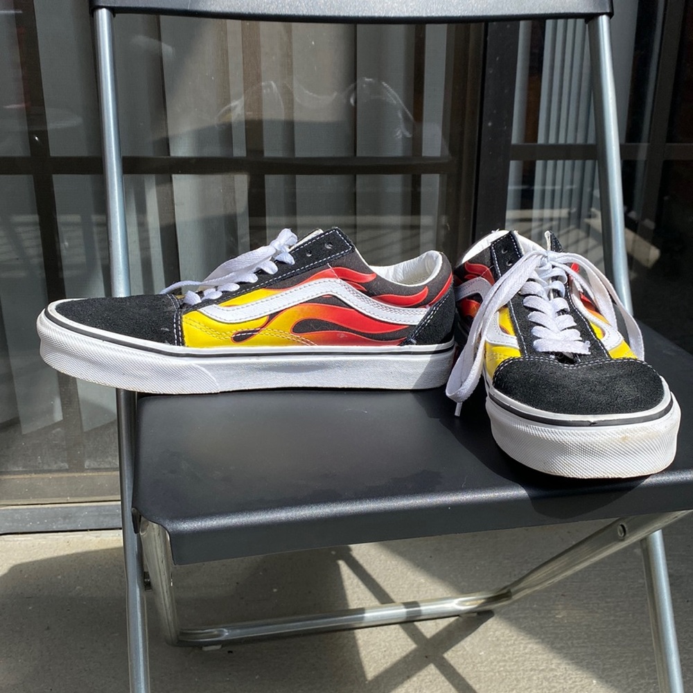 Vans Old Skool Flame Skate Shoes